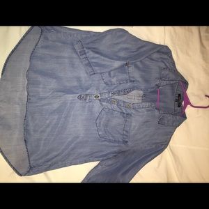 Boutique Chambray Button Up
